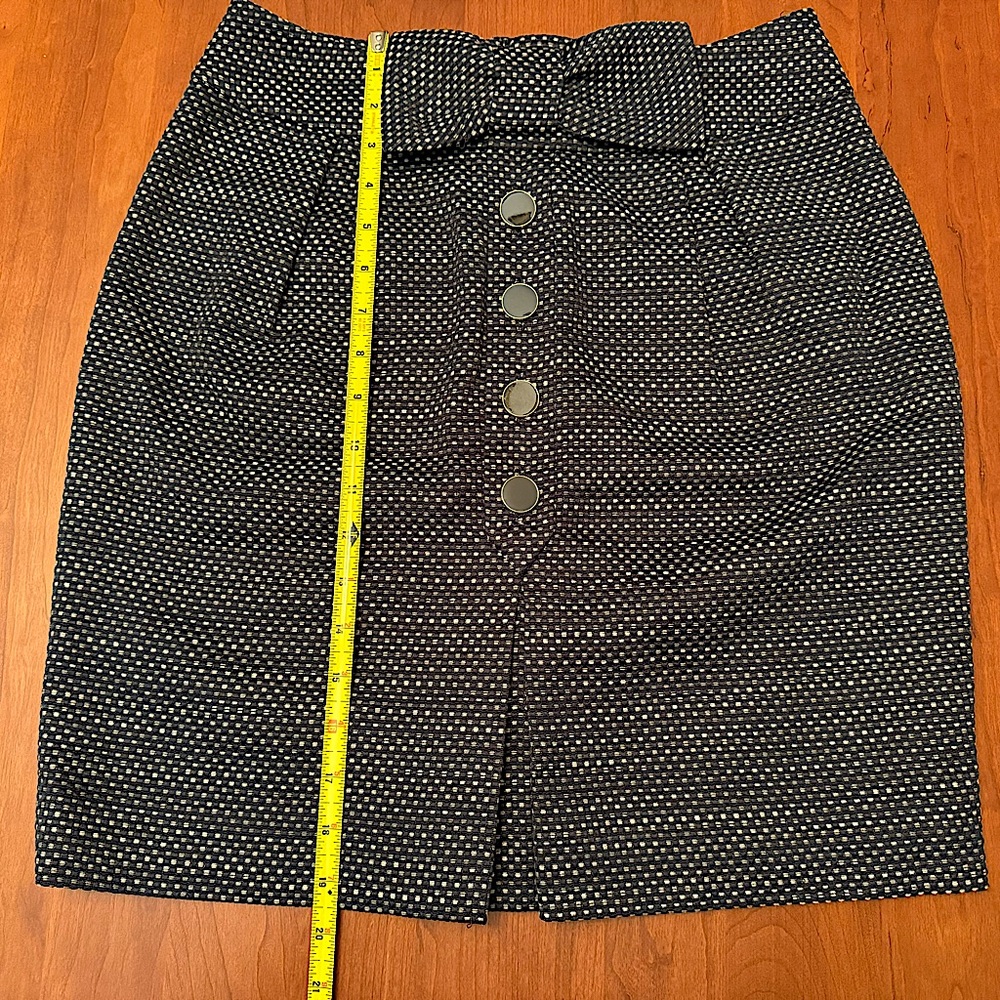 Anthropologie | Leifsdottir Sprightly Tweed Bow Front Skirt 6 - Picture 13 of 13